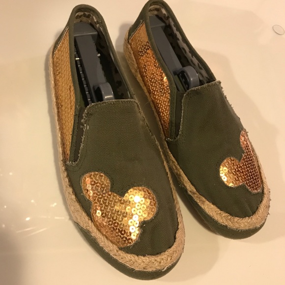 mickey Shoes - Mickey Mouse sequin slip- ons